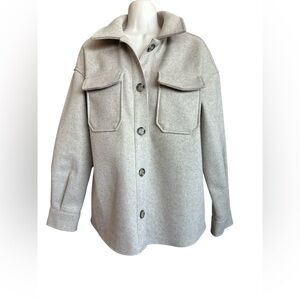 Avec Les Filles Oatmeal Shacket/Jacket